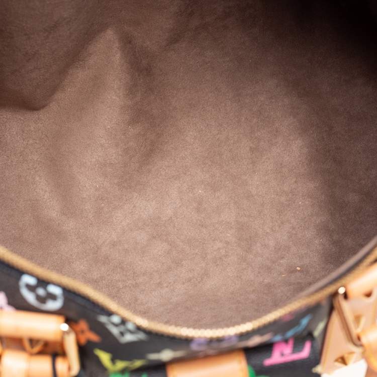 Pre Owned Louis Vuitton Black/Multicolor Monogram Canvas Keepall 45 Bag