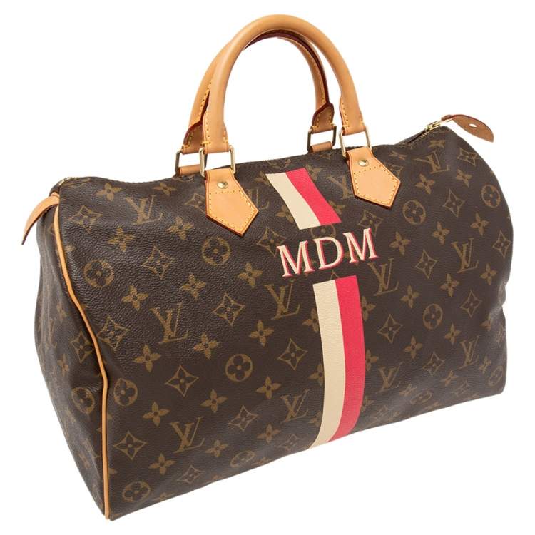 Pre Owned Louis Vuitton Monogram Canvas My LV Heritage Speedy 35 Bag