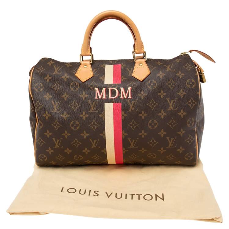 Pre Owned Louis Vuitton Monogram Canvas My LV Heritage Speedy 35 Bag