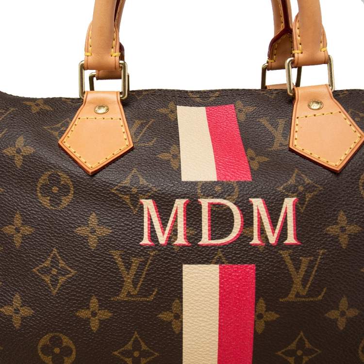 Pre Owned Louis Vuitton Monogram Canvas My LV Heritage Speedy 35 Bag