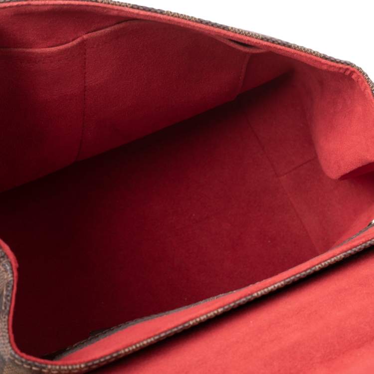 Pre Owned Louis Vuitton Damier Ebene Canvas Bergamo MM Bag