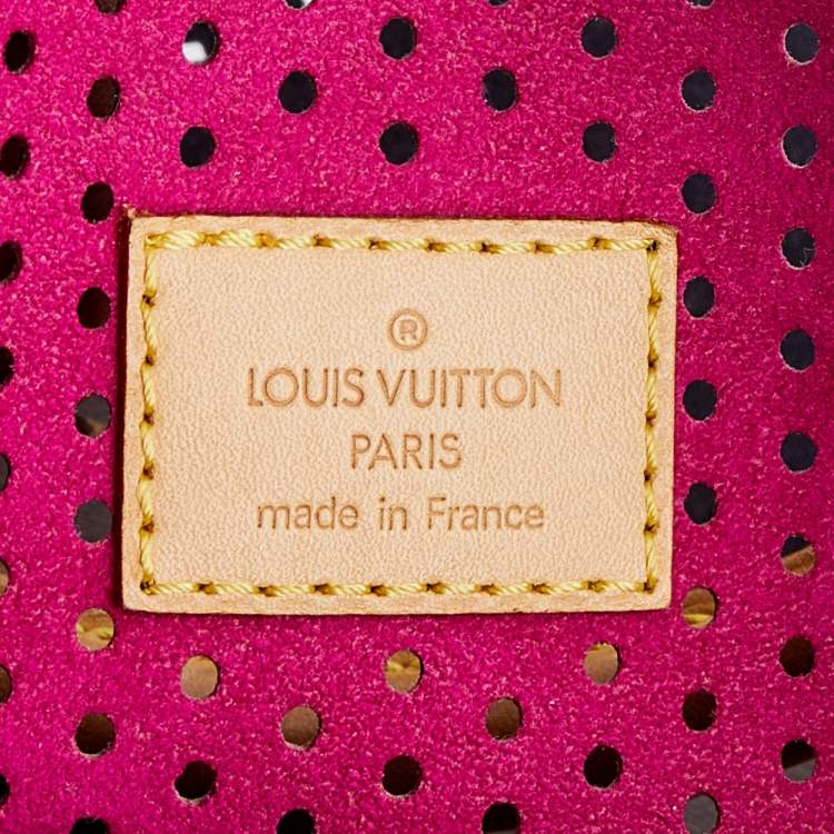 Pre Owned Louis Vuitton Fuchsia Monogram Perforated Canvas Limited Edition Speedy 30 Bag