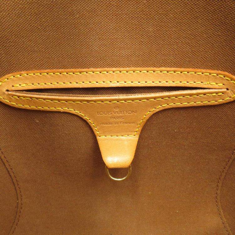 Pre Owned Louis Vuitton Brown Monogram Coated Canvas Ellipse MM Top Handle Bag