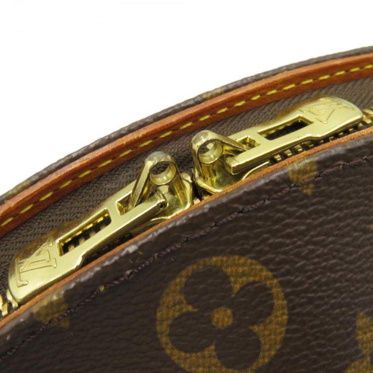 Pre Owned Louis Vuitton Brown Monogram Coated Canvas Ellipse MM Top Handle Bag