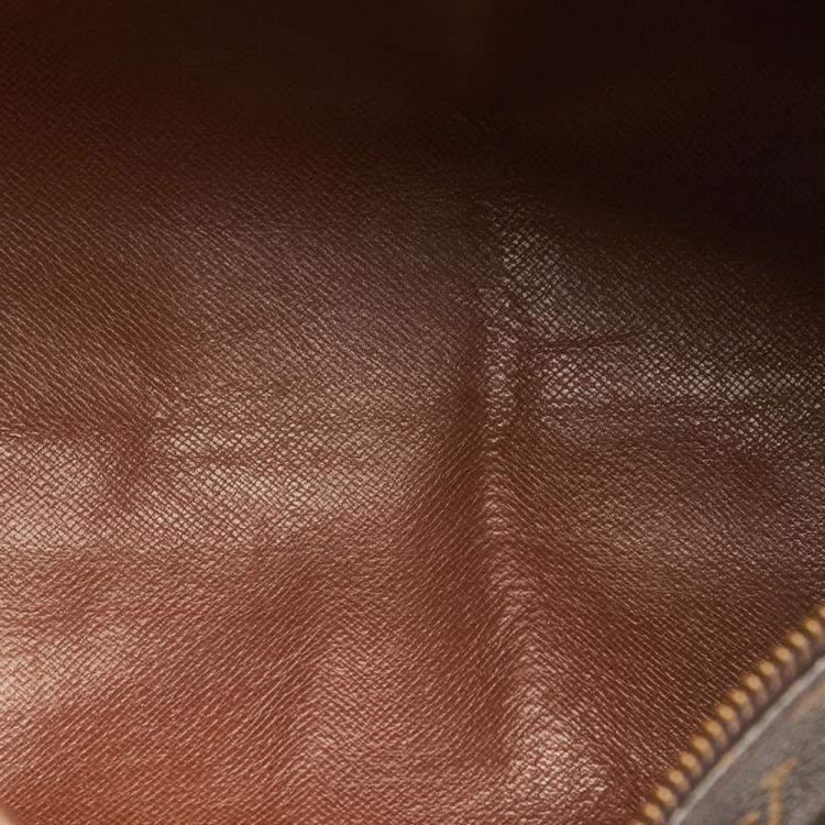 Pre Owned Louis Vuitton Brown Monogram Coated Canvas Papillon 30 Top Handle Bag