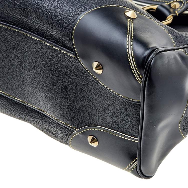 Pre Owned Louis Vuitton Black Suhali Leather L'Absolu De Voyage Bag