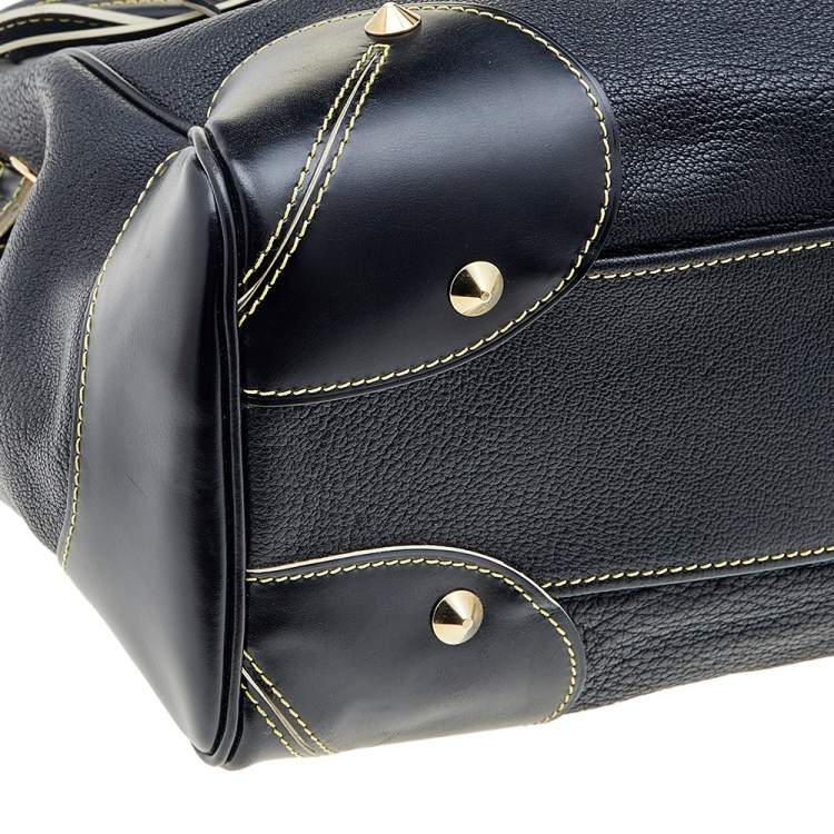 Pre Owned Louis Vuitton Black Suhali Leather L'Absolu De Voyage Bag