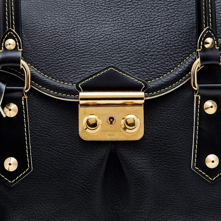 Pre Owned Louis Vuitton Black Suhali Leather L'Absolu De Voyage Bag