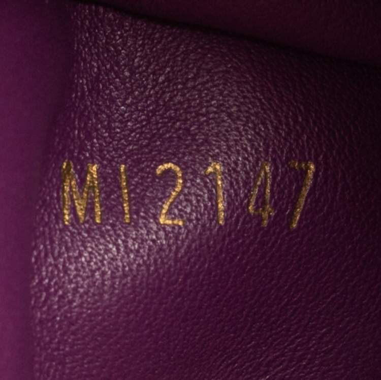 Pre Owned Louis Vuitton Purple Taurillon Leather and Python Capucines BB Bag