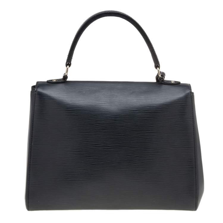 Pre Owned Louis Vuitton Black Epi Leather Cluny MM Bag