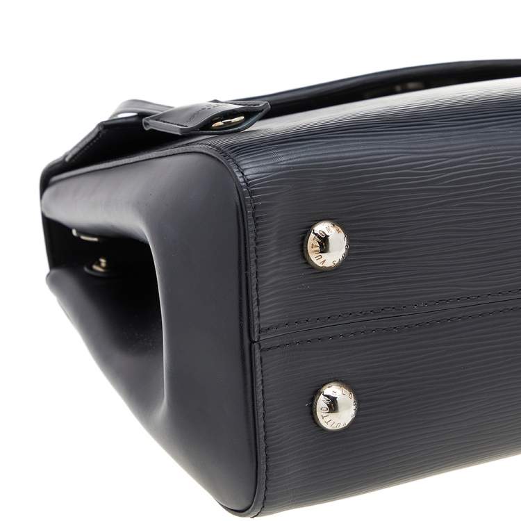 Pre Owned Louis Vuitton Black Epi Leather Cluny MM Bag