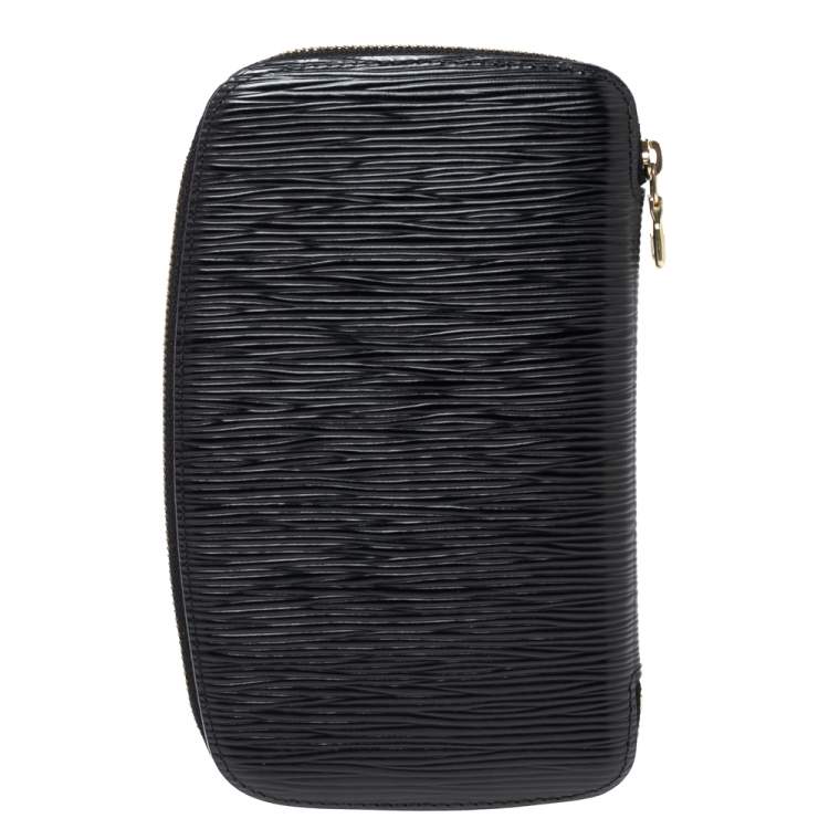 Pre Owned Louis Vuitton Black Epi Leather Geode Organizer Zippy Wallet