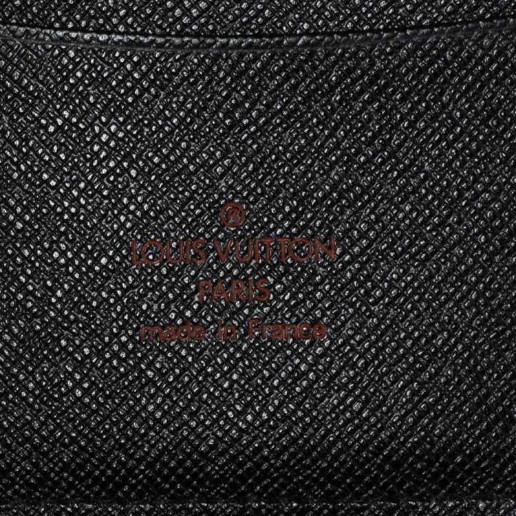 Pre Owned Louis Vuitton Black Epi Leather Geode Organizer Zippy Wallet