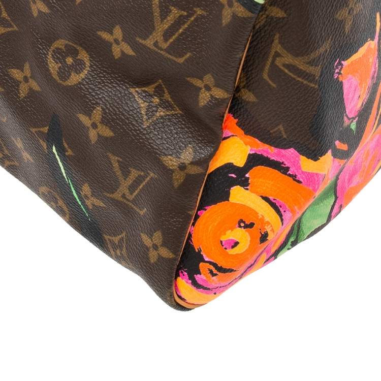 Pre Owned Louis Vuitton Multicolor Monogram Canvas Stephen Sprouse Roses Speedy 30 Bag