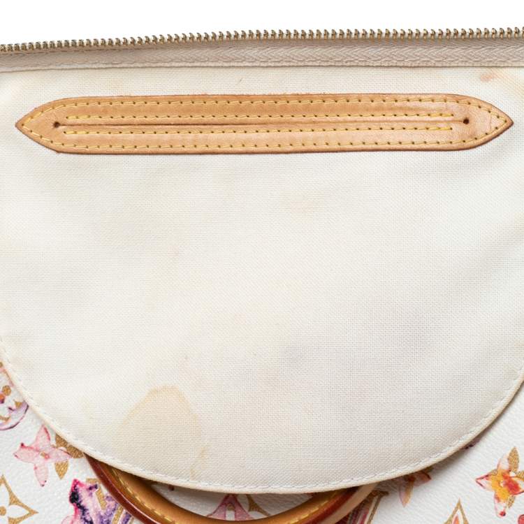 Pre Owned Louis Vuitton Richard Prince Monogram Watercolor Aquarelle Limited Edition Speedy 35 Bag
