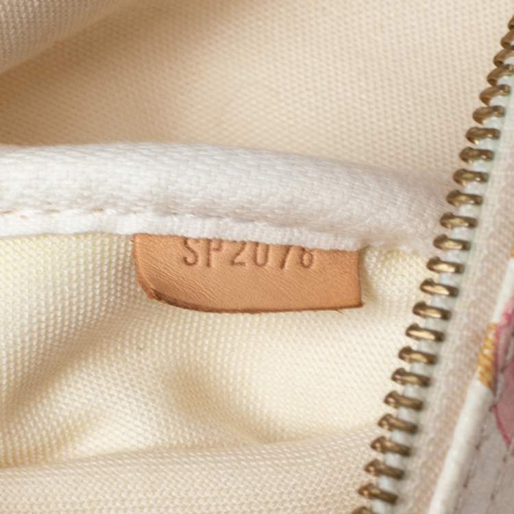 Pre Owned Louis Vuitton Richard Prince Monogram Watercolor Aquarelle Limited Edition Speedy 35 Bag