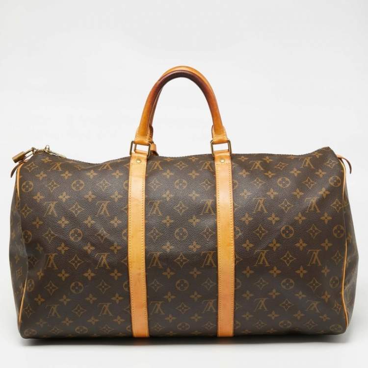 Pre Owned Louis Vuitton Monogram Canvas Keepall 50 Bag