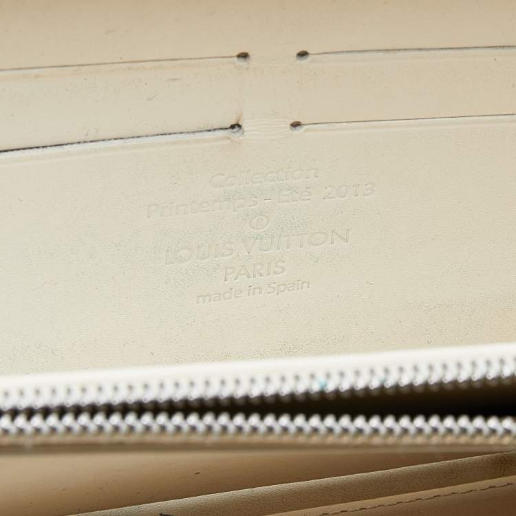 Pre Owned Louis Vuitton Yellow Damier Facette Zippy Wallet