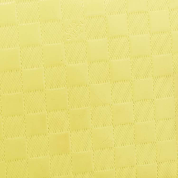 Pre Owned Louis Vuitton Yellow Damier Facette Zippy Wallet