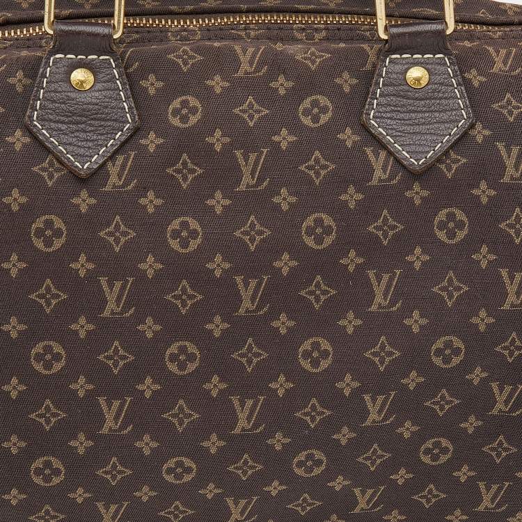 Pre Owned Louis Vuitton Monogram Mini Lin Canvas Speedy 30 Bag