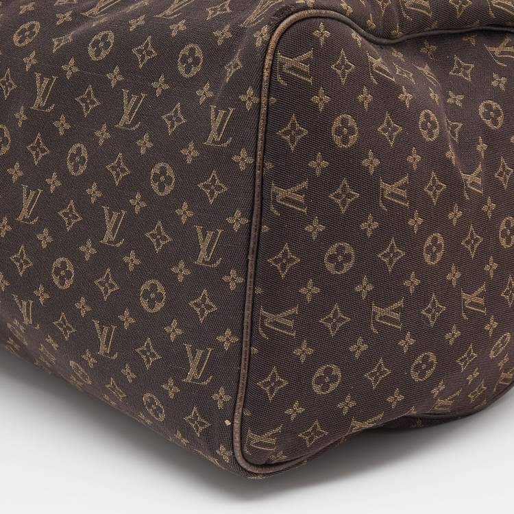 Pre Owned Louis Vuitton Monogram Mini Lin Canvas Speedy 30 Bag