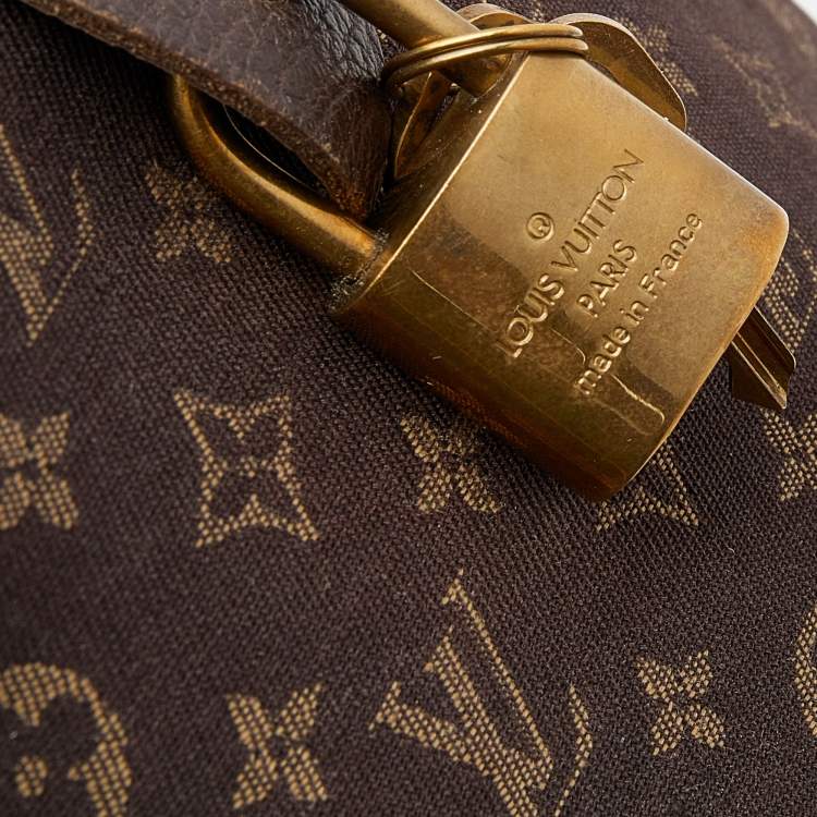 Pre Owned Louis Vuitton Monogram Mini Lin Canvas Speedy 30 Bag
