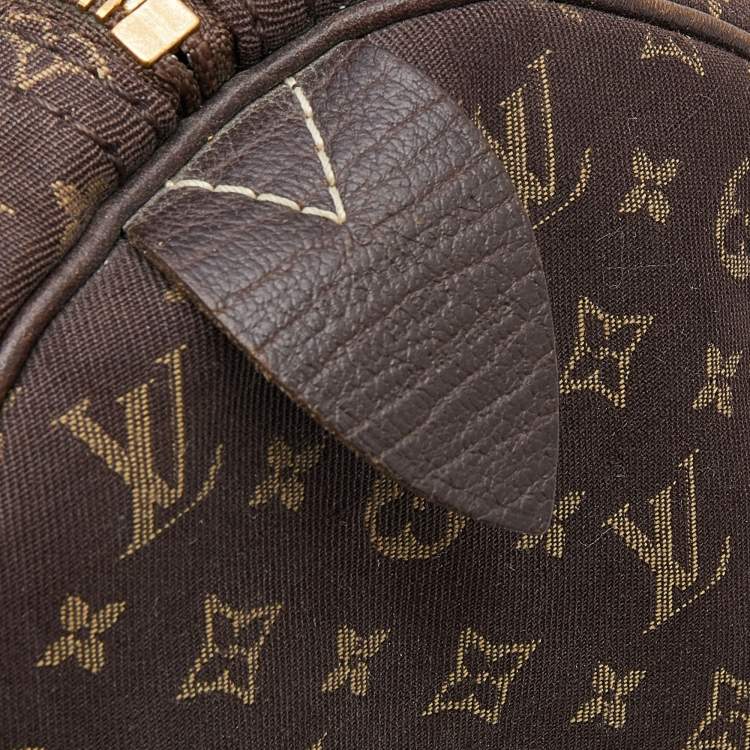 Pre Owned Louis Vuitton Monogram Mini Lin Canvas Speedy 30 Bag