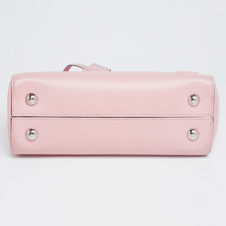 Pre Owned Louis Vuitton Rose Ballerine Epi Leather Cluny BB Bag