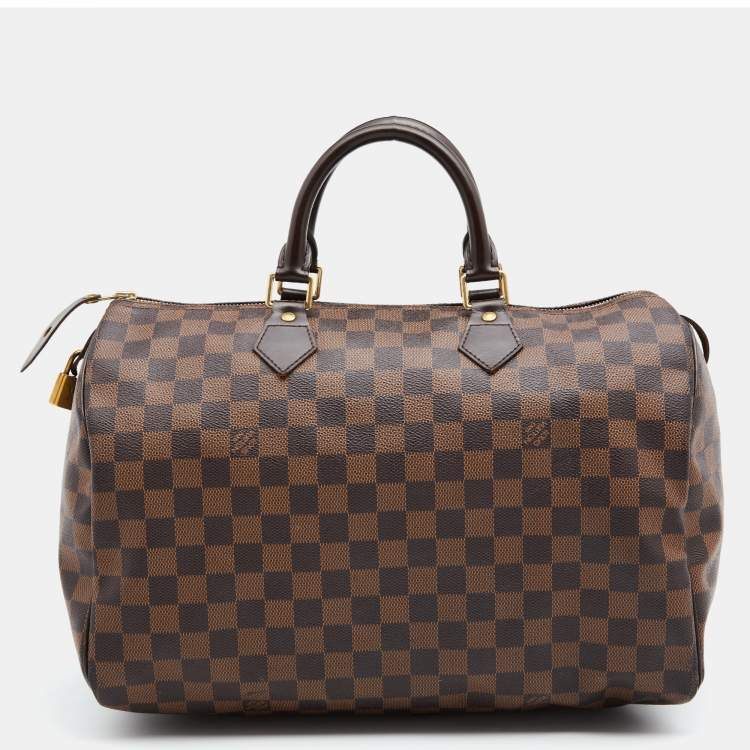مملوكة مسبقًا Louis Vuitton Damier Ebene Canvas Speedy 35 Bag