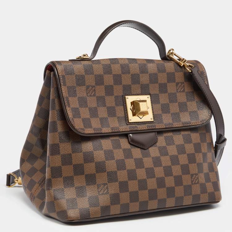 Pre Owned Louis Vuitton Damier Ebene Canvas Bergamo MM Bag