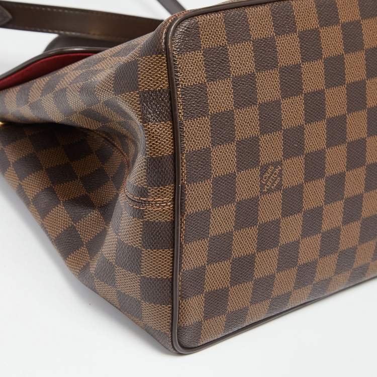 Pre Owned Louis Vuitton Damier Ebene Canvas Bergamo MM Bag
