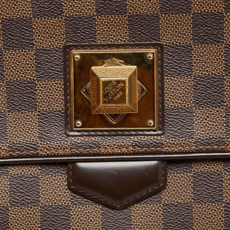 Pre Owned Louis Vuitton Damier Ebene Canvas Bergamo MM Bag