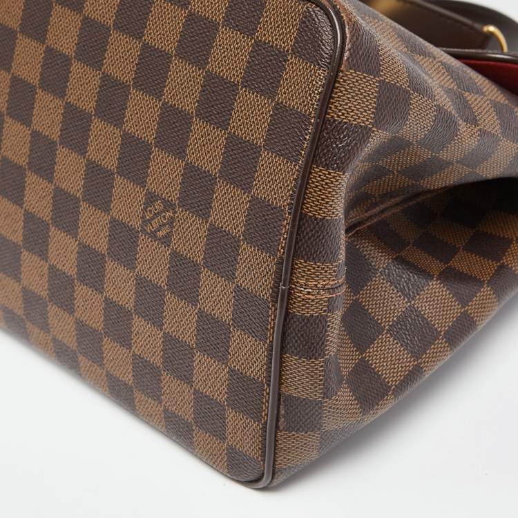 Pre Owned Louis Vuitton Damier Ebene Canvas Bergamo MM Bag