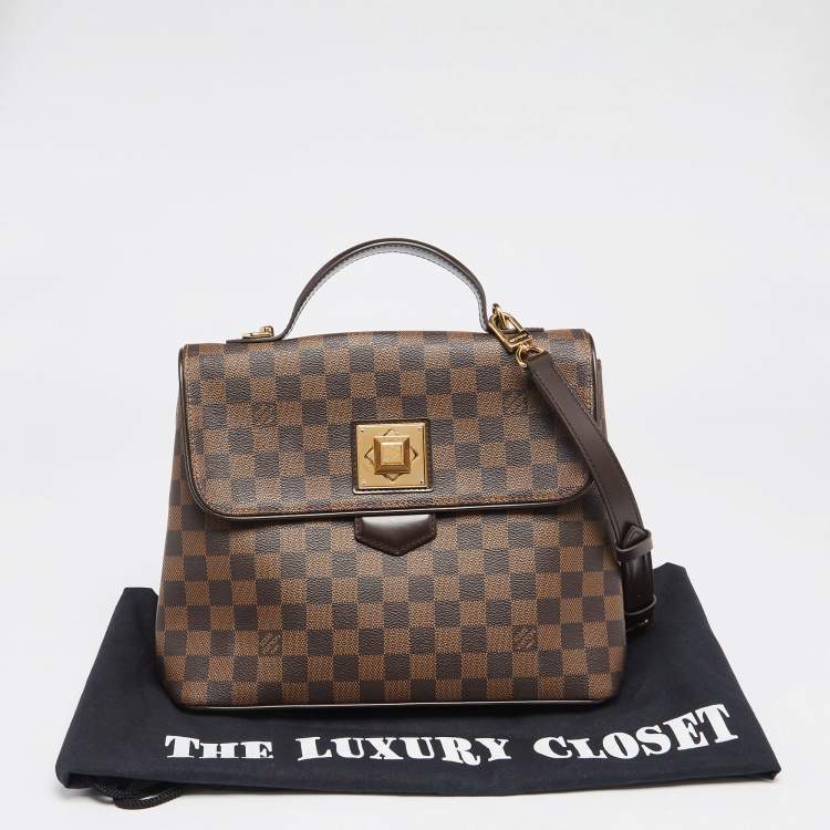 Pre Owned Louis Vuitton Damier Ebene Canvas Bergamo MM Bag
