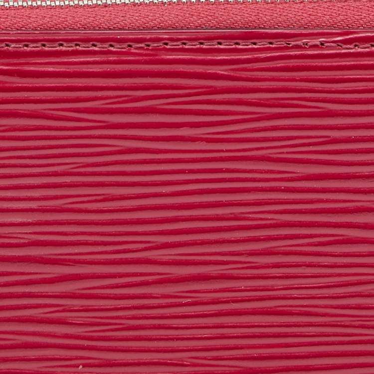Pre Owned Louis Vuitton Fuchsia Epi Leather Zippy Coin Purse