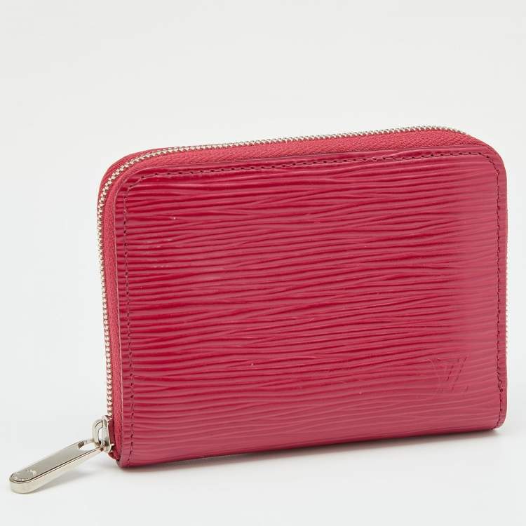 Pre Owned Louis Vuitton Fuchsia Epi Leather Zippy Coin Purse
