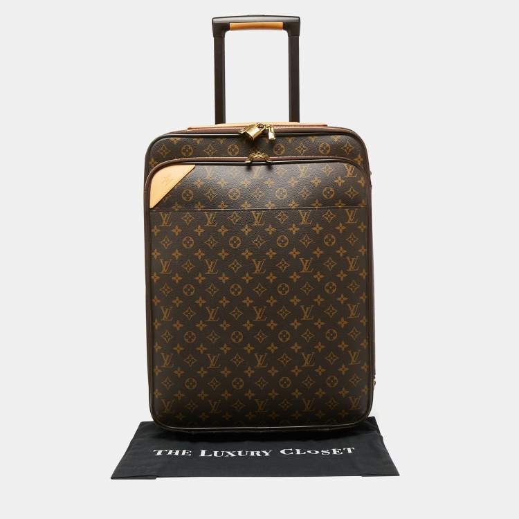 Pre Owned Louis Vuitton Monogram Canvas Pegase Legere 55 Luggage