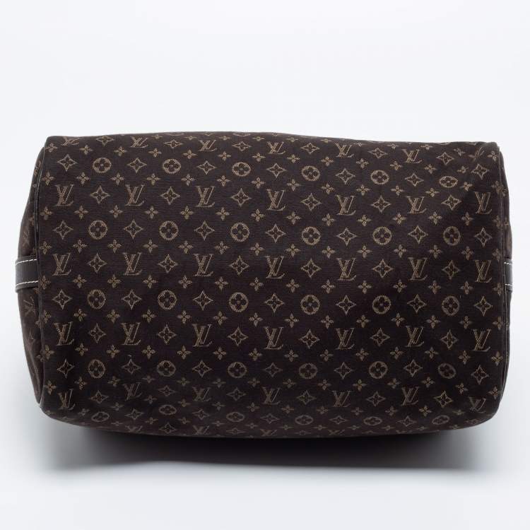 Pre Owned Louis Vuitton Fusain Monogram Idylle Canvas Bandouliere Speedy 30 Bag      