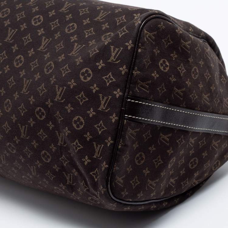 Pre Owned Louis Vuitton Fusain Monogram Idylle Canvas Bandouliere Speedy 30 Bag      