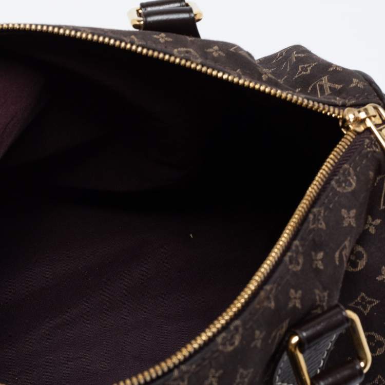 Pre Owned Louis Vuitton Fusain Monogram Idylle Canvas Bandouliere Speedy 30 Bag      