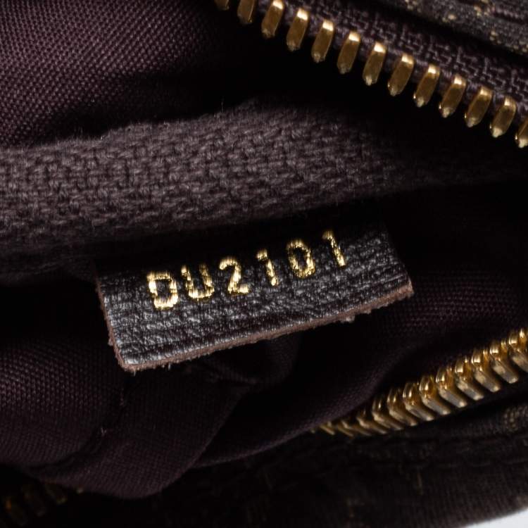 Pre Owned Louis Vuitton Fusain Monogram Idylle Canvas Bandouliere Speedy 30 Bag      
