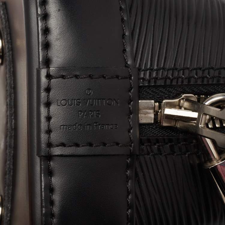 Pre Owned Louis Vuitton Black Epi Leather Alma BB Bag