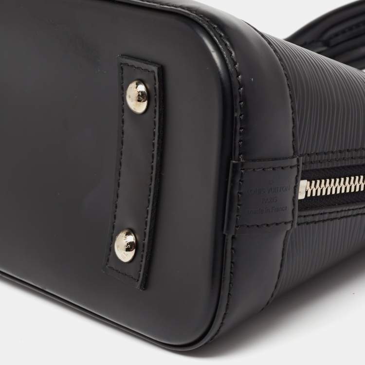 Pre Owned Louis Vuitton Black Epi Leather Alma BB Bag