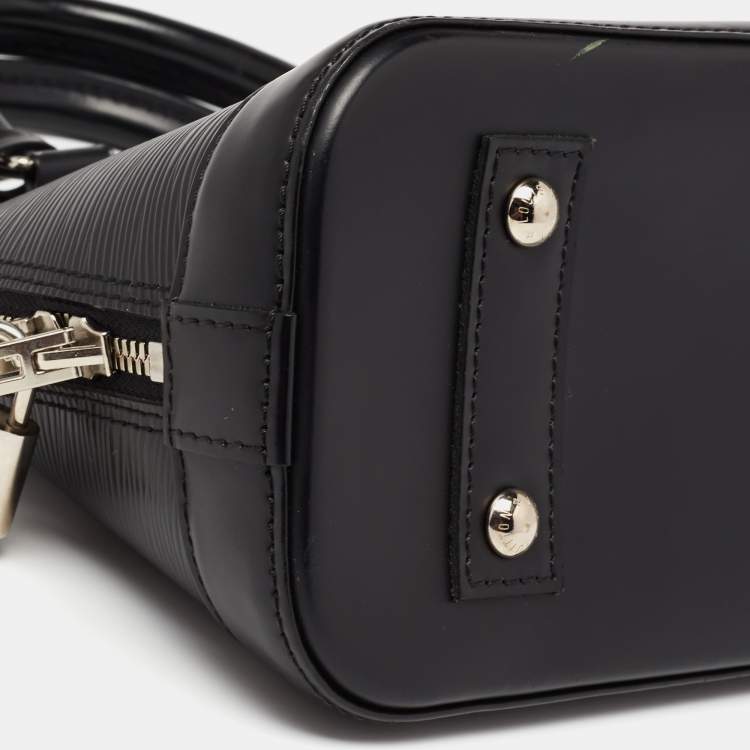 Pre Owned Louis Vuitton Black Epi Leather Alma BB Bag