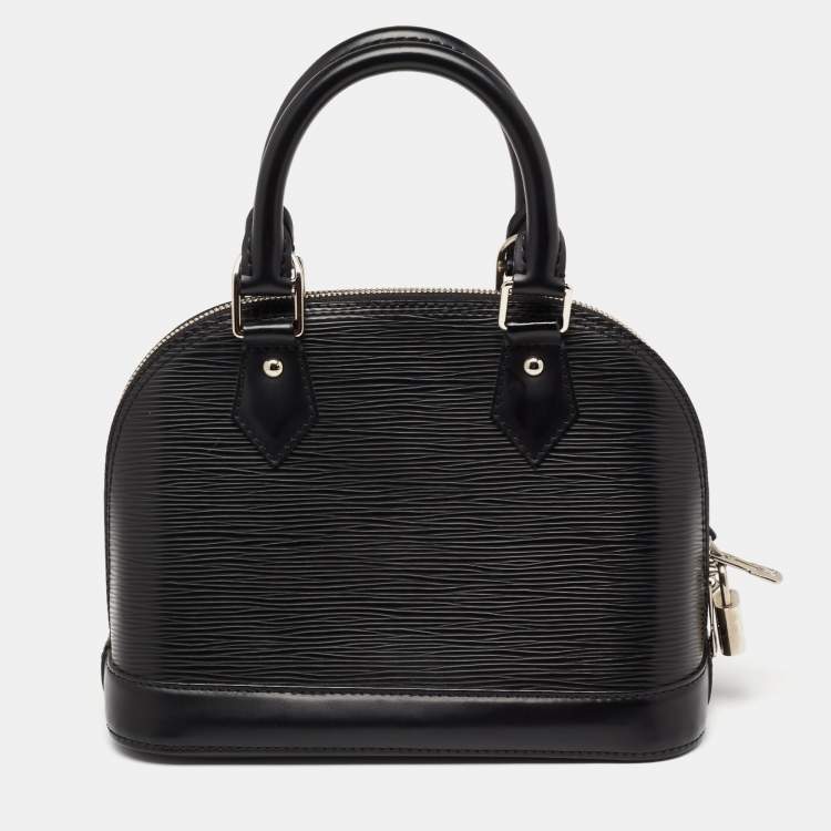 Pre Owned Louis Vuitton Black Epi Leather Alma BB Bag