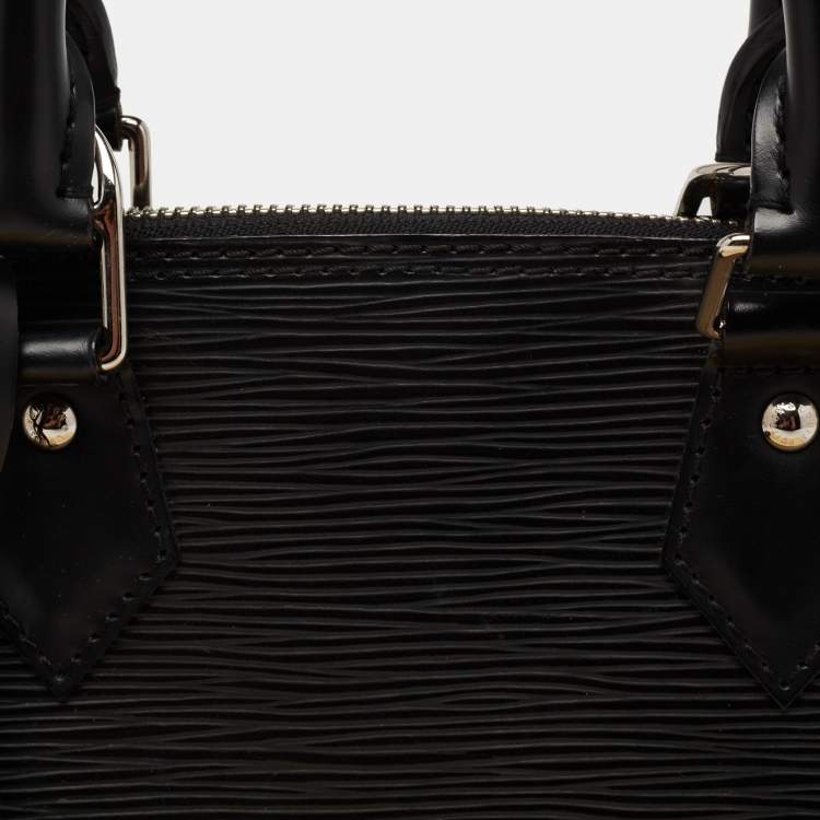 Pre Owned Louis Vuitton Black Epi Leather Alma BB Bag