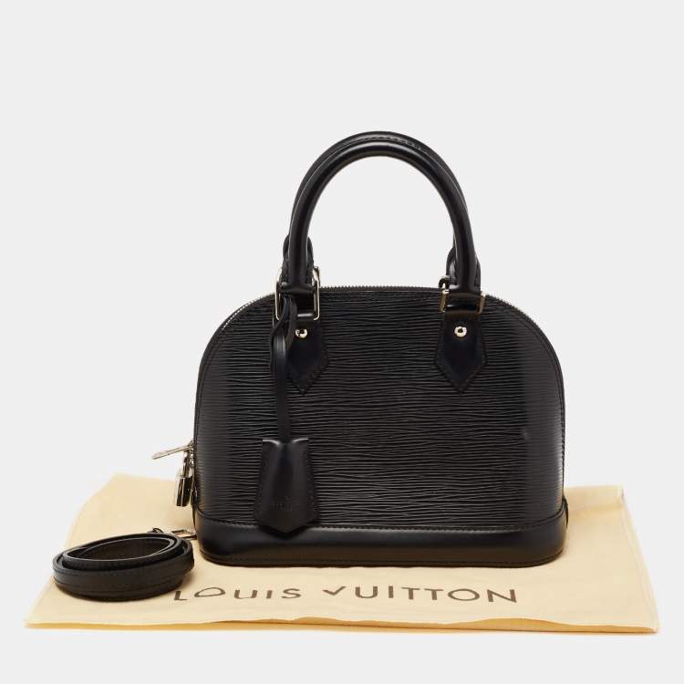 Pre Owned Louis Vuitton Black Epi Leather Alma BB Bag