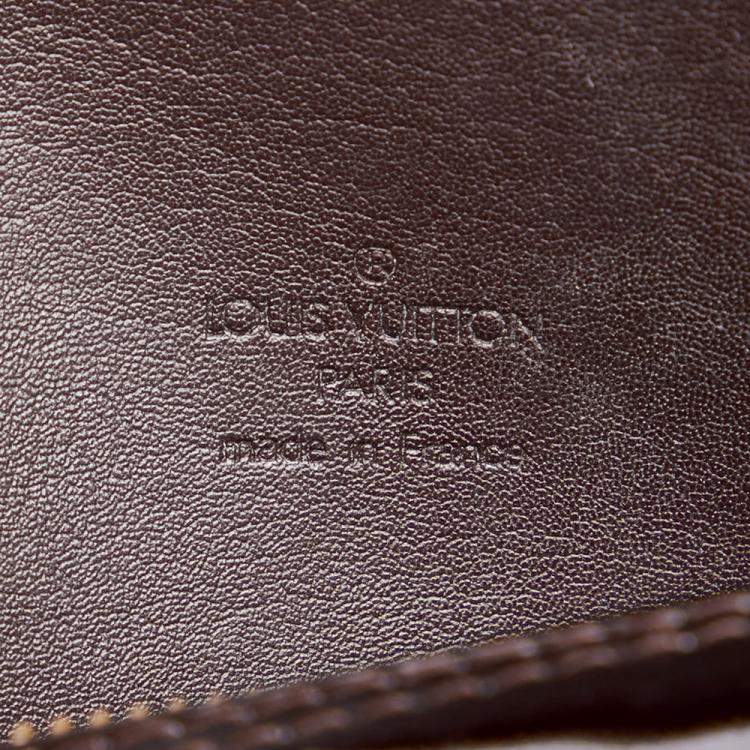 Pre Owned Louis Vuitton Purple Monogram Patent Leather Vernis Bedford Top Handel Bag