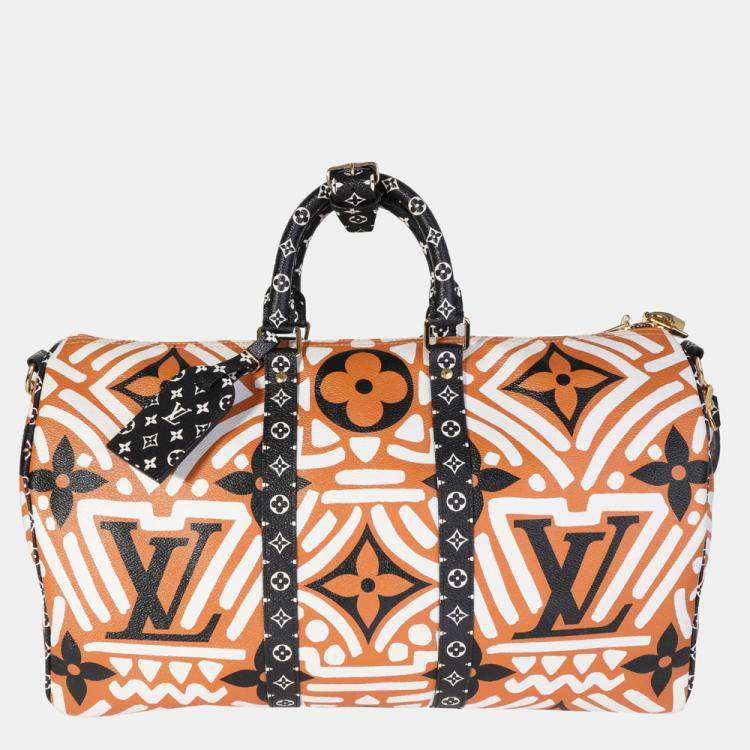 Pre Owned Louis Vuitton Monogram Giant Crafty 2020 Keepall Bandouliere 50 Bag