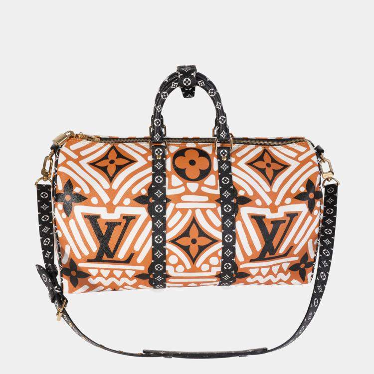 Pre Owned Louis Vuitton Monogram Giant Crafty 2020 Keepall Bandouliere 50 Bag